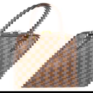 Louis Vuitton Brera Damier Handbag N51150 Brown Canvas 9.4 x 8.3 x 4.1: Louis Vuitton Brera Damier Handbag N51150 Brown Canvas 9.4 x 8.3 x 4.1 Introducing the Louis Vuitton Damier Brera Handbag, a stylish accessory ideal for casual outings. This medium-sized handbag