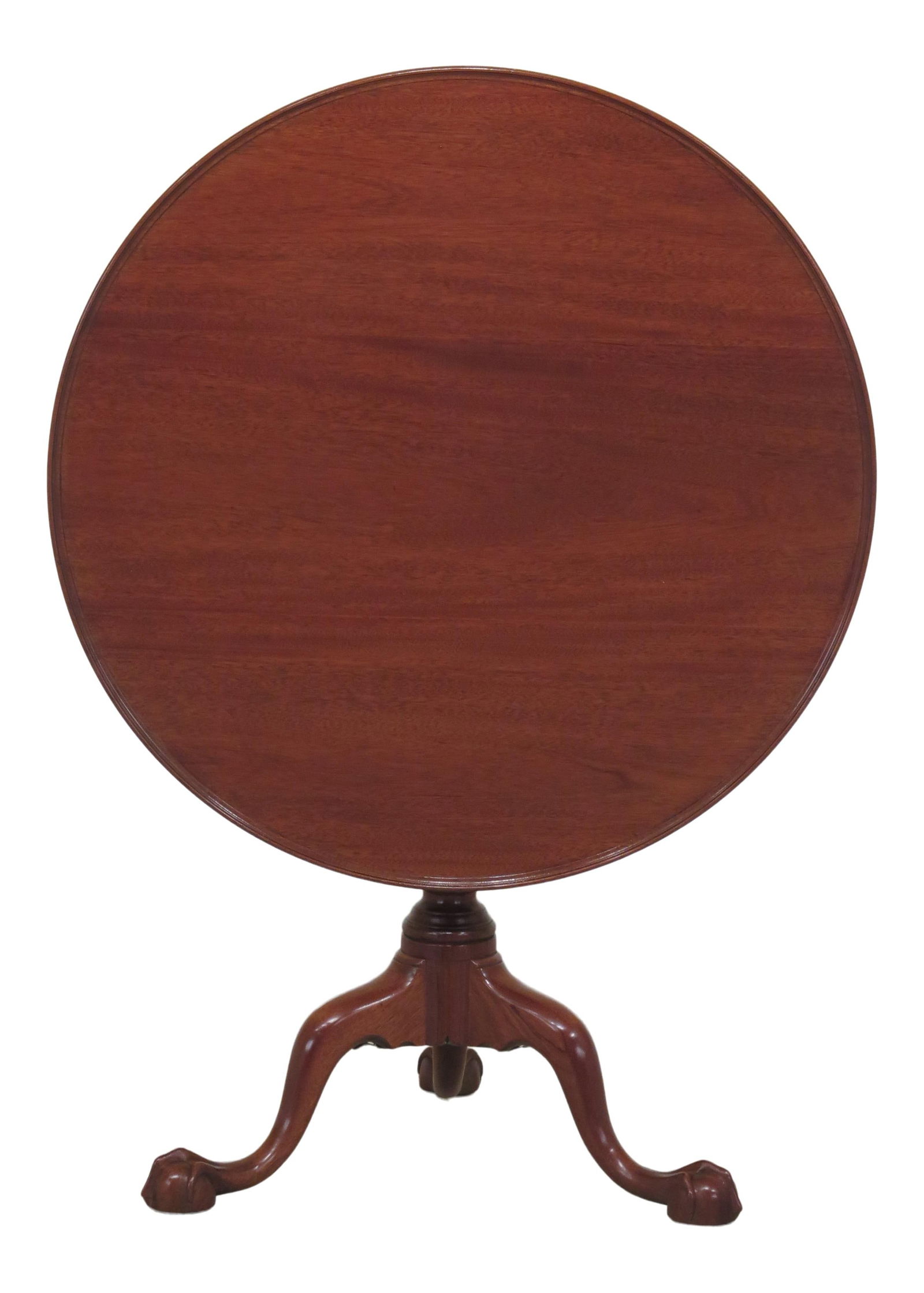 1970s Kittinger Colonial Williamsburg Mahogany Tilt-Top Table 34x34x29: 1970s Kittinger Colonial Williamsburg Mahogany Tilt-Top Table 34x34x29 This exquisite 1970s Vintage Kittinger Ball & Claw Mahogany Colonial Williamsburg Table is a stunning reproduction of a classic A