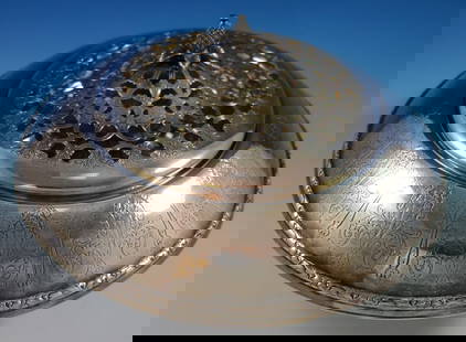International Sterling Silver Flower Arranger Orange Blossom 14" Diameter: International Sterling Silver Flower Arranger Orange Blossom 14" Diameter This exquisite flower arranger features the elegant Orange Blossom pattern by International, crafted from sterling silver
