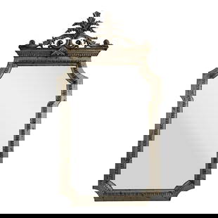 LaBarge LM0625 Italian Silver Beveled Mirror 32x58: LaBarge LM0625 Italian Silver Beveled Mirror 32x58 This exquisite LaBarge Model LM0625 Italian Silver Mirror features a beautifully beveled glass surface surrounded by an ornate, detailed frame that