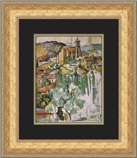 Paul Cezanne Gardanne Custom Framed Print 19x17 Expressionism: Paul Cezanne Gardanne Custom Framed Print 19x17 Expressionism This exquisite custom framed print titled "Gardanne" by the renowned artist Paul Cezanne beautifully captures the essence of