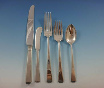 Towle Craftsman Sterling Silver Flatware Set for 8 - 48 Pieces with Storage Chest: Towle Craftsman Sterling Silver Flatware Set for 8 - 48 Pieces with Storage Chest This exquisite Craftsman by Towle Sterling Silver Flatware Set is designed for 8 and comprises 48 pieces, showcasing