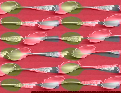 Gorham Fontainebleau Sterling Silver Demitasse Spoon Set 12 Pieces 4 1/4": Gorham Fontainebleau Sterling Silver Demitasse Spoon Set 12 Pieces 4 1/4" This exquisite 12-piece set of demitasse spoons features the elegant Fontainebleau pattern by Gorham, crafted from sterling