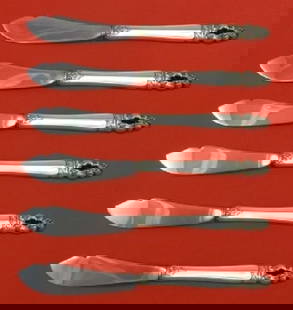Gorham Sovereign-Hispana Sterling Silver Trout Knife Set 6pc 7.5" Custom: Gorham Sovereign-Hispana Sterling Silver Trout Knife Set 6pc 7.5" Custom This exquisite 6-piece flatware set features the Sovereign-Hispana pattern by Gorham, renowned for its elegance and