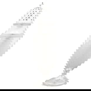 Sterling Silver Sugar Caster, 1916: Sterling Silver Sugar Caster, 1916 This elegant sterling silver caster, crafted by the Whiting Silver Company in 1916, features a classic Federalist design that is both unadorned and sophisticated.