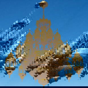 Handmade Copper Chandelier 59in x 35in Artisan Crafted Custom Designs: Handmade Copper Chandelier 59in x 35in Artisan Crafted Custom Designs Illuminate your space with this stunning handmade copper chandelier, measuring 59 inches in length and 35 inches in width.