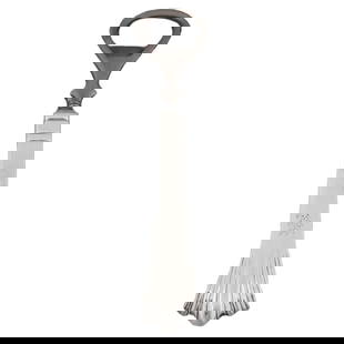 Vintage Sterling Silver Bottle Opener 7 in Decorative Handle: Vintage Sterling Silver Bottle Opener 7 in Decorative Handle This exquisite sterling silver bottle opener, crafted in the early 1910s, combines functionality with elegance. Measuring 7 inches in
