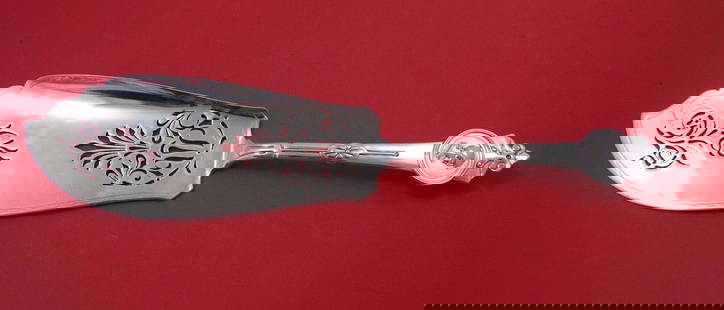 Gorham Medallion Sterling Silver Fish Server 11.5" Pierced Blade Floral Design: Gorham Medallion Sterling Silver Fish Server 11.5" Pierced Blade Floral Design This exquisite fish server, crafted by Gorham, features a stunning pierced blade adorned with intricate flowers and