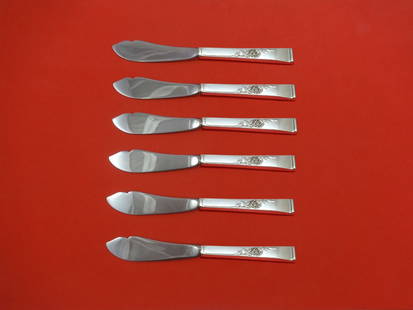 Reed & Barton Classic Rose Sterling Silver Trout Knife Set 6pc 7.5in: Reed & Barton Classic Rose Sterling Silver Trout Knife Set 6pc 7.5in Enhance your dining experience with this exquisite 6-piece trout knife set from Reed & Barton, featuring the elegant Classic Rose
