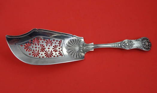Victorian Sterling Silver Fish Server 1837 by SH DC 12 1/4 inches: Victorian Sterling Silver Fish Server 1837 by SH DC 12 1/4 inches This exquisite English Victorian fish server is crafted from sterling silver and dates back to 1837. Made by Samuel Hayne & Dudley