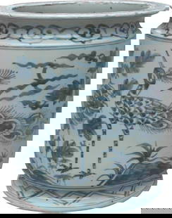 Chinoiserie Bird Motif Handmade Ceramic Orchid Pot 10x9x9: Chinoiserie Bird Motif Handmade Ceramic Orchid Pot 10x9x9 Enhance your home decor with this exquisite handmade orchid pot featuring an elegant bird motif. Crafted in a charming Chinoiserie style,