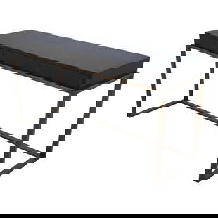 Modern 3 Drawer Console Table Dark Oak Metal Base 59 x 19.5 x 30: Modern 3 Drawer Console Table Dark Oak Metal Base 59 x 19.5 x 30 This Modern Design 3 Drawer Console Sofa Table combines functional storage with sleek aesthetics. Featuring dovetailed drawer