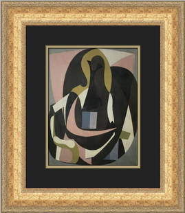 Pablo Picasso Olga in an Armchair Custom Framed Print 18 x 17 in: Pablo Picasso Olga in an Armchair Custom Framed Print 18 x 17 in Enhance your art collection with this beautifully custom framed print of Pablo Picasso's "Olga in an Armchair." This medium-sized