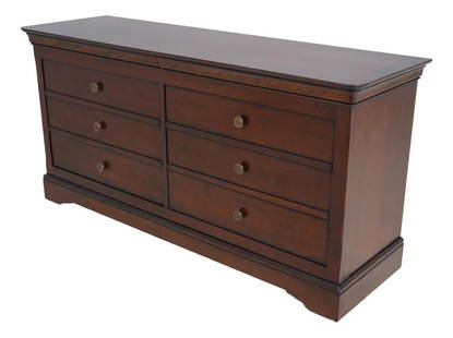 Grange French Empire Cherry Wood Double Dresser 65 x 19.5 x 31.5: Grange French Empire Cherry Wood Double Dresser 65 x 19.5 x 31.5 This exquisite Grange French Empire Cherry Double Dresser showcases timeless elegance with its quality construction and factory