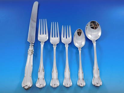 Provence Sterling Silver Flatware Set 52 Pieces by Tiffany: Provence Sterling Silver Flatware Set 52 Pieces by Tiffany Elevate your dining experience with this exquisite Provence flatware set by Tiffany & Co., inspired by the elegant yet relaxed designs of