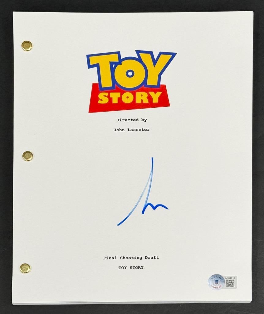 Tim Allen Signed Toy Story Script with Beckett Authentication: Tim Allen Signed Toy Story Script with Beckett Authentication This is an authentic signed script from the beloved animated film Toy Story, featuring the signature of Tim Allen. The item comes with aut