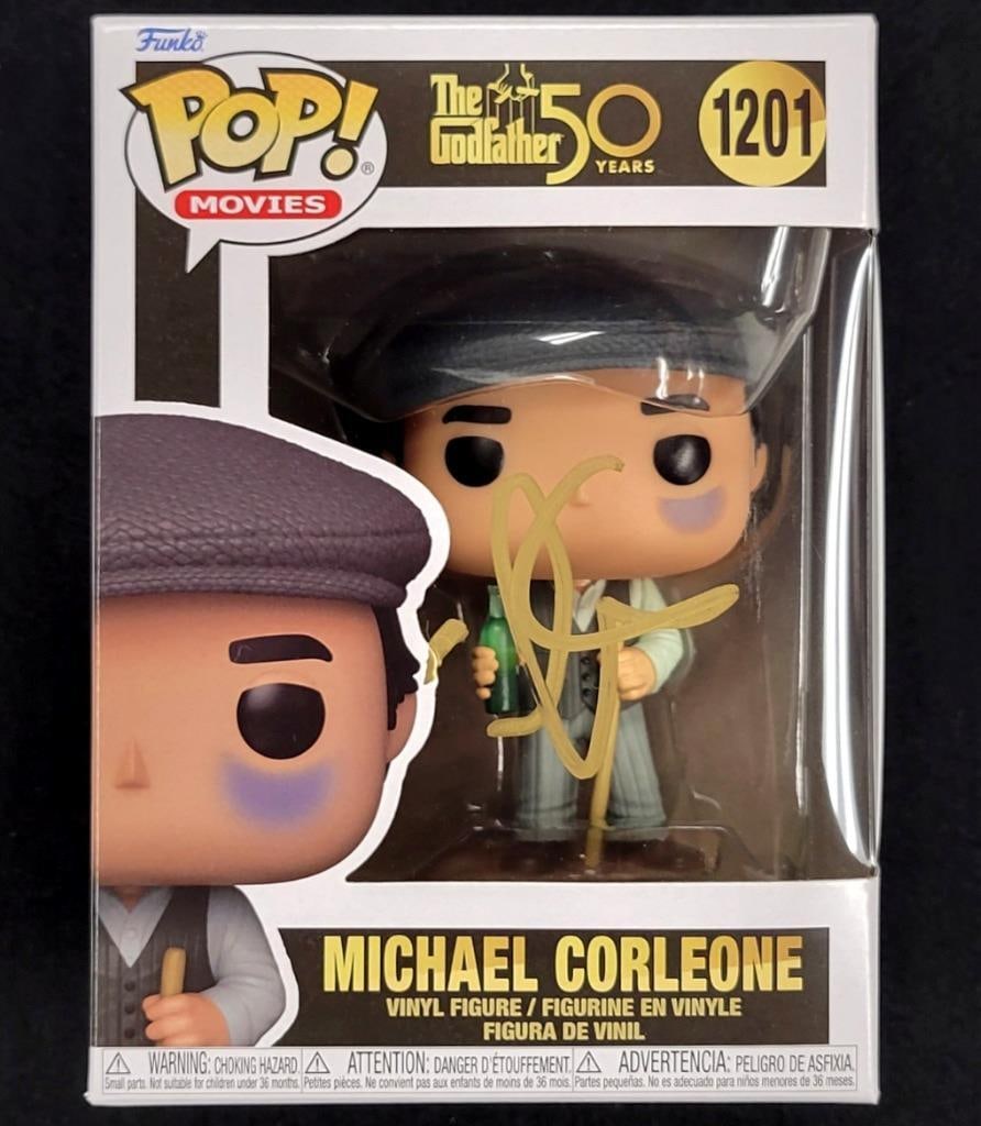 Al Pacino Signed Michael Corleone Funko Pop The Godfather Beckett Authenticated: Al Pacino Signed Michael Corleone Funko Pop The Godfather Beckett Authenticated This exclusive Funko Pop features Al Pacino's signature and depicts his iconic character, Michael Corleone, from the cla