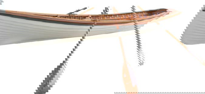 Clinker Built Whitehall Row Boat 12 Foot Wooden Boat: Clinker Built Whitehall Row Boat 12 Foot Wooden Boat Introducing the Classic Whitehall Wooden Boat, a beautifully crafted 12-foot clinker built rowboat made in the USA. This striking piece features