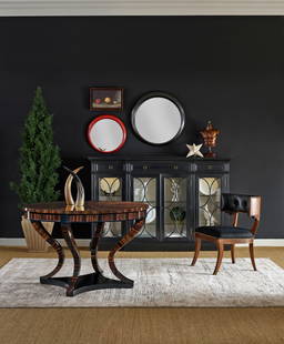 Jonathan Charles Kensington Black Display Cabinet with LED Lighting: Jonathan Charles Kensington Black Display Cabinet with LED Lighting Introducing the Stylish Black Display Cabinet, expertly crafted in an antique or vintage style. This elegant cabinet features LED