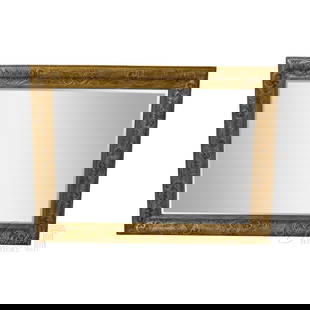 Ornate Gold Gilt Neoclassical Mirror 36x48 Hang Vertically Horizontally: Ornate Gold Gilt Neoclassical Mirror 36x48 Hang Vertically Horizontally This exquisite Gold Framed Rectangular Beveled Glass Mirror showcases a neoclassical design, featuring a beautifully ornate