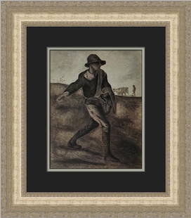 Vincent Van Gogh Sower Custom Framed Print 19x17 Expressionism: Vincent Van Gogh Sower Custom Framed Print 19x17 Expressionism Experience the beauty of Vincent Van Gogh's 'Sower' with this custom framed print. This exquisite piece is a medium-sized artwork
