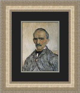 Vincent Van Gogh Portrait of Trabuc Custom Framed Art Print 17 x 19: Vincent Van Gogh Portrait of Trabuc Custom Framed Art Print 17 x 19 This striking custom framed print features Vincent Van Gogh's "Portrait of Trabuc," showcasing his renowned expressionism and