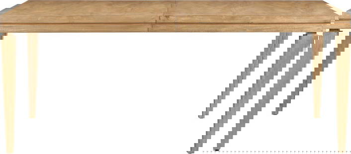 Port Eliot Italian Style Dining Table with Leaf Bleach Finish: Port Eliot Italian Style Dining Table with Leaf Bleach Finish Elevate your dining experience with this Timeless Italian Dining Table featuring a vintage-inspired design. Crafted with meticulous
