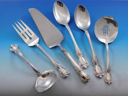 Towle Sterling Silver Old Master 6-Piece Hostess Serving Set: Towle Sterling Silver Old Master 6-Piece Hostess Serving Set Elevate your dining experience with the Towle Sterling Silver Old Master 6-piece Large Essential Serving Set. This exquisite serving set,