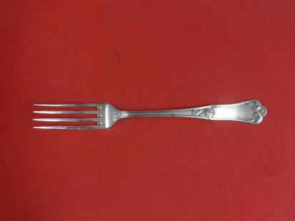 Ricci Bernini Satin Sterling Silver Serving Fork 9 7/8 Inch Unused: Ricci Bernini Satin Sterling Silver Serving Fork 9 7/8 Inch Unused This exquisite serving fork from Ricci's Bernini Satin pattern is crafted from high-quality sterling silver, ensuring both elegance