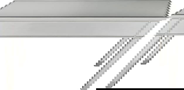 Elegant Lighting Square Coffee Table Solid Wood Silver Finish 18H x 40W x 20D: Elegant Lighting Square Coffee Table Solid Wood Silver Finish 18H x 40W x 20D Add a touch of elegance to your living space with this chic wooden coffee table featuring striking silver accents.
