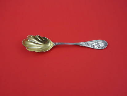Tiffany & Co Japanese Sterling Silver Preserve Spoon 7 1/8": Tiffany & Co Japanese Sterling Silver Preserve Spoon 7 1/8" This exquisite preserve spoon from Tiffany & Co. showcases the elegance of the Japanese pattern. Crafted from high-quality sterling