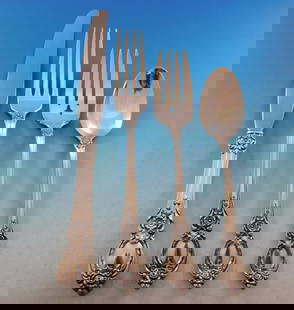 Oneida Stanton Hall Sterling Silver Flatware Set for 8 - 35 Pieces with Storage Chest: Oneida Stanton Hall Sterling Silver Flatware Set for 8 - 35 Pieces with Storage Chest Enhance your dining experience with this exquisite Stanton Hall Sterling Silver Flatware Set by Oneida,