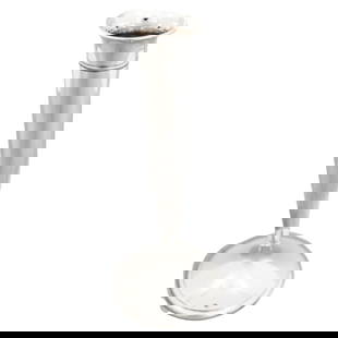 Gorham Sterling Silver Vase 13in Tapered Design 1914: Gorham Sterling Silver Vase 13in Tapered Design 1914 This elegant sterling silver vase, crafted by the Gorham Silver Company in 1914, showcases a sleek and contemporary design with a tapered body