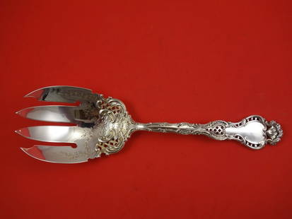 Durgin Regent Sterling Silver Pierced Vegetable Serving Fork 9.5": Durgin Regent Sterling Silver Pierced Vegetable Serving Fork 9.5" This exquisite vegetable serving fork from the Regent pattern by Durgin showcases the craftsmanship of sterling silver with a