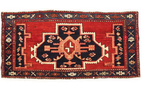 Handmade Vintage Tribal Geometric Wool Area Rug 2'X4' 1980s: Handmade Vintage Tribal Geometric Wool Area Rug 2'X4' 1980s This handmade vintage tribal geometric rug is a stunning addition to any room. Measuring 2 feet by 4 feet, this original piece from the