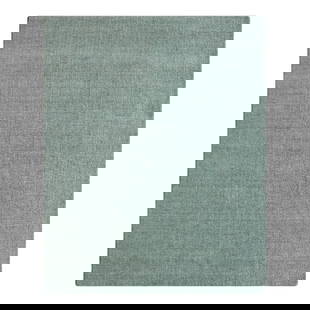 Organic Modern Handmade Wool Rug 12'2" x 15'1" Light Green: Organic Modern Handmade Wool Rug 12'2" x 15'1" Light Green Enhance your living space with this stunning Organic Modern Textured Handmade Wool Rug, crafted from high-quality New Zealand wool. The