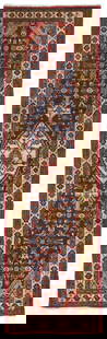 Handmade Vintage Plum Tribal Floral Runner Rug 3'3 x 9'7 Wool: Handmade Vintage Plum Tribal Floral Runner Rug 3'3 x 9'7 Wool Enhance your home decor with this stunning handmade plum tribal floral design runner rug, perfect for adding a touch of vintage charm to
