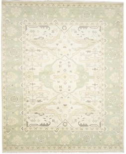 Large Hand-Knotted Oushak Floral Area Rug 12'0 x 14'11 Wool: Large Hand-Knotted Oushak Floral Area Rug 12'0 x 14'11 Wool Transform your home decor with this exquisite Hand-Knotted Extra Large Oushak Oriental Rug, featuring a stunning floral pattern in muted