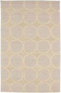 Beige Cream 5'0 X 8'0 Hand-Tufted Abstract Modern Rug: Beige Cream 5'0 X 8'0 Hand-Tufted Abstract Modern Rug Enhance your living space with this stunning Beige & Cream Abstract Design Hand-Tufted Modern Rug. Crafted from high-quality wool, this rug