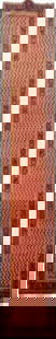 Vibrant 3'11 x 18'3 Red Orange Persian Hamadan Rug Handmade Iran: Vibrant 3'11 x 18'3 Red Orange Persian Hamadan Rug Handmade Iran Introducing a stunning red-orange Persian Hamadan rug, meticulously handcrafted by skilled artisans in Hamadan, Iran. This vibrant