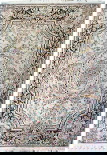 9x12 French Aubusson Handmade Wool Area Rug with Floral Patterns: 9x12 French Aubusson Handmade Wool Area Rug with Floral Patterns Elevate your home decor with this exquisite 9 x 12 French Aubusson Wool Pile Handmade Rug. This stunning area rug showcases the
