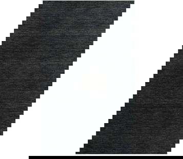 Charcoal 3x5 Hand-Loomed Wool Gabbeh Rug Modern Design: Charcoal 3x5 Hand-Loomed Wool Gabbeh Rug Modern Design Elevate your space with this exquisite Charcoal Solid Design Hand-Loomed Gabbeh Wool Rug. Crafted with care, this area rug features a sleek,