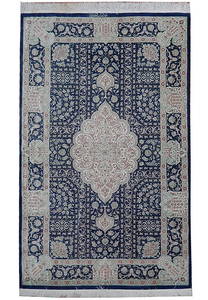 Exquisite 4.4 x 6.9 Silk Persian Qum Rug 600 KPSI Signed