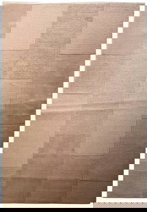 5' x 7' Handmade Wool Rug in Neutral Brown Contemporary Design: 5' x 7' Handmade Wool Rug in Neutral Brown Contemporary Design Enhance your living space with this 5' x 7' Neutral Brown Contemporary Handmade Wool Rug. Expertly handwoven by skilled artisans, this