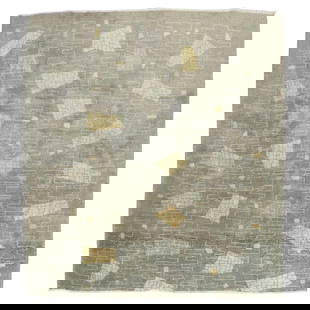 Zabihi Collection Zeki Muren Deco Mid-Century Rug 7' x 7'6": Zabihi Collection Zeki Muren Deco Mid-Century Rug 7' x 7'6" Discover the elegance of the Zabihi Collection Turkish Zeki Muren Deco Square Rug, a unique piece attributed to the renowned Turkish