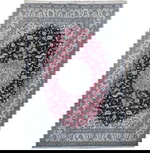 Luxurious 8 x 11.5 Hand-Knotted Persian Nain Rug Wool Silk Iran: Luxurious 8 x 11.5 Hand-Knotted Persian Nain Rug Wool Silk Iran Discover the exquisite craftsmanship of this 8 x 11.5 Wool & Silk Persian Nain rug, handwoven in Iran. Renowned for its intricate