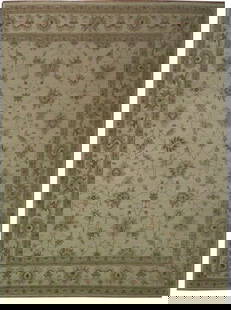 Luxurious 9' x 12' Ivory Chobi Peshawar Handwoven Area Rug: Luxurious 9' x 12' Ivory Chobi Peshawar Handwoven Area Rug Transform your space with the luxurious 9 x 12 Ivory Chobi Peshawar Rug, a stunning blend of traditional craftsmanship and contemporary