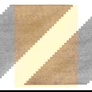 Modern Spanish Hand-Knotted Beige Wool Rug 7'10 x 10 Geometric Design: Modern Spanish Hand-Knotted Beige Wool Rug 7'10 x 10 Geometric Design Elevate your space with this stunning modern Spanish style hand-knotted wool rug. Featuring a soft beige field adorned with an