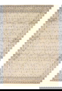 Antique Sivas Handmade Wool Rug 10'2 x 14'10 Floral Motif Beige: Antique Sivas Handmade Wool Rug 10'2 x 14'10 Floral Motif Beige This exquisite antique Sivas rug features a hand-knotted wool construction with a warm beige field, adorned with a stunning all-over