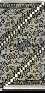 Handmade Nain Oriental Rug 2'3 x 4'6 Floral Cream Wool Vintage Style: Handmade Nain Oriental Rug 2'3 x 4'6 Floral Cream Wool Vintage Style This exquisite handmade vintage-style Nain Oriental rug showcases a classic floral design in a beautiful cream, beige, and dark